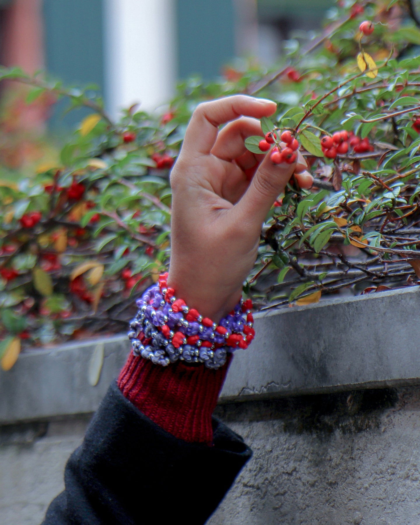 Buy Blueberry Multicolor Tassel Bracelet online